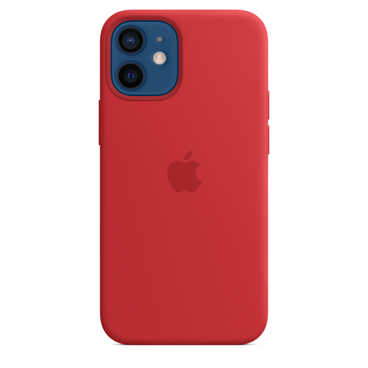 Case de silicona con MagSafe Para iPhone 12 mini (PRODUCT)RED