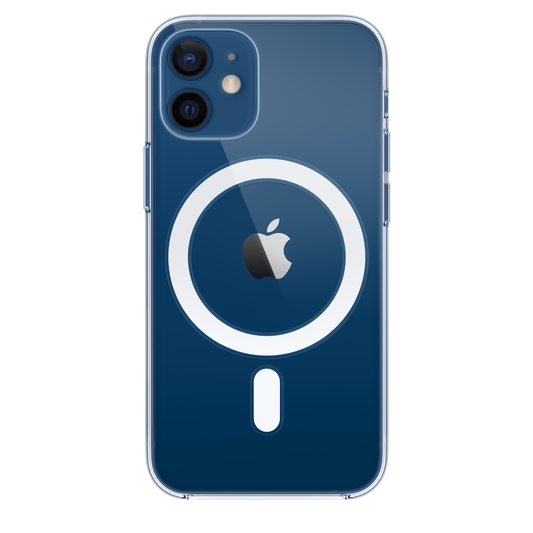 Case transparente con MagSafe para el iPhone 12 mini Azul piscina/verde gema