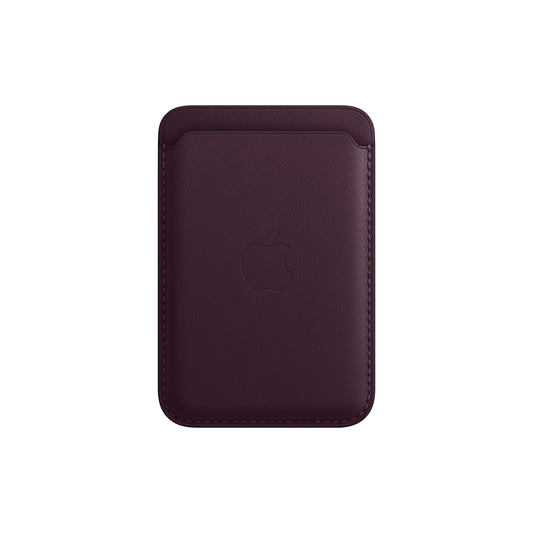 Cartera de piel con MagSafe para el iPhone -Cereza oscuro