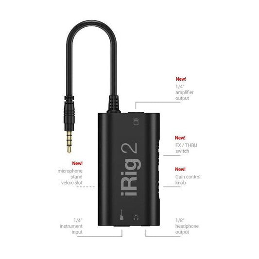 Adaptador IRIG2 Ik Multimedia Guitar Interface Negro