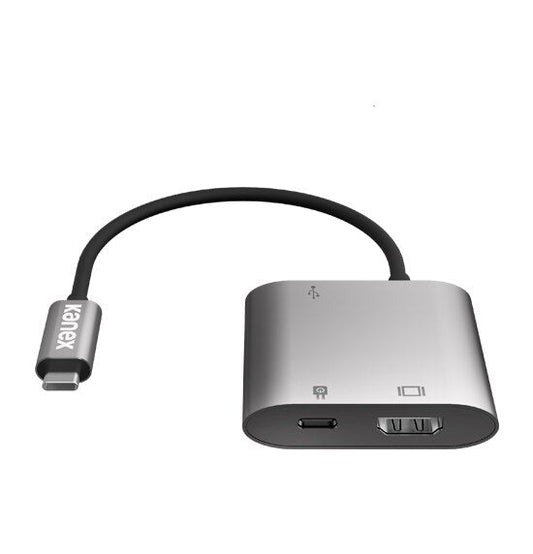Adaptador Kanex Usb-C Multimedia Hdmi, Usb And Usb-C Port Plata