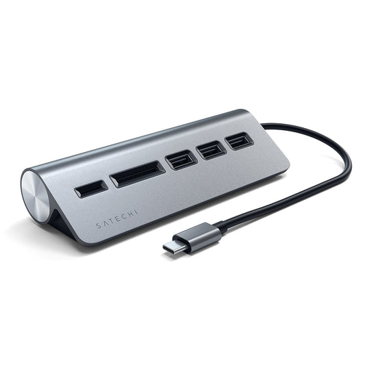 ST YPE-C ALUMINUM USB HUB & CARD READER