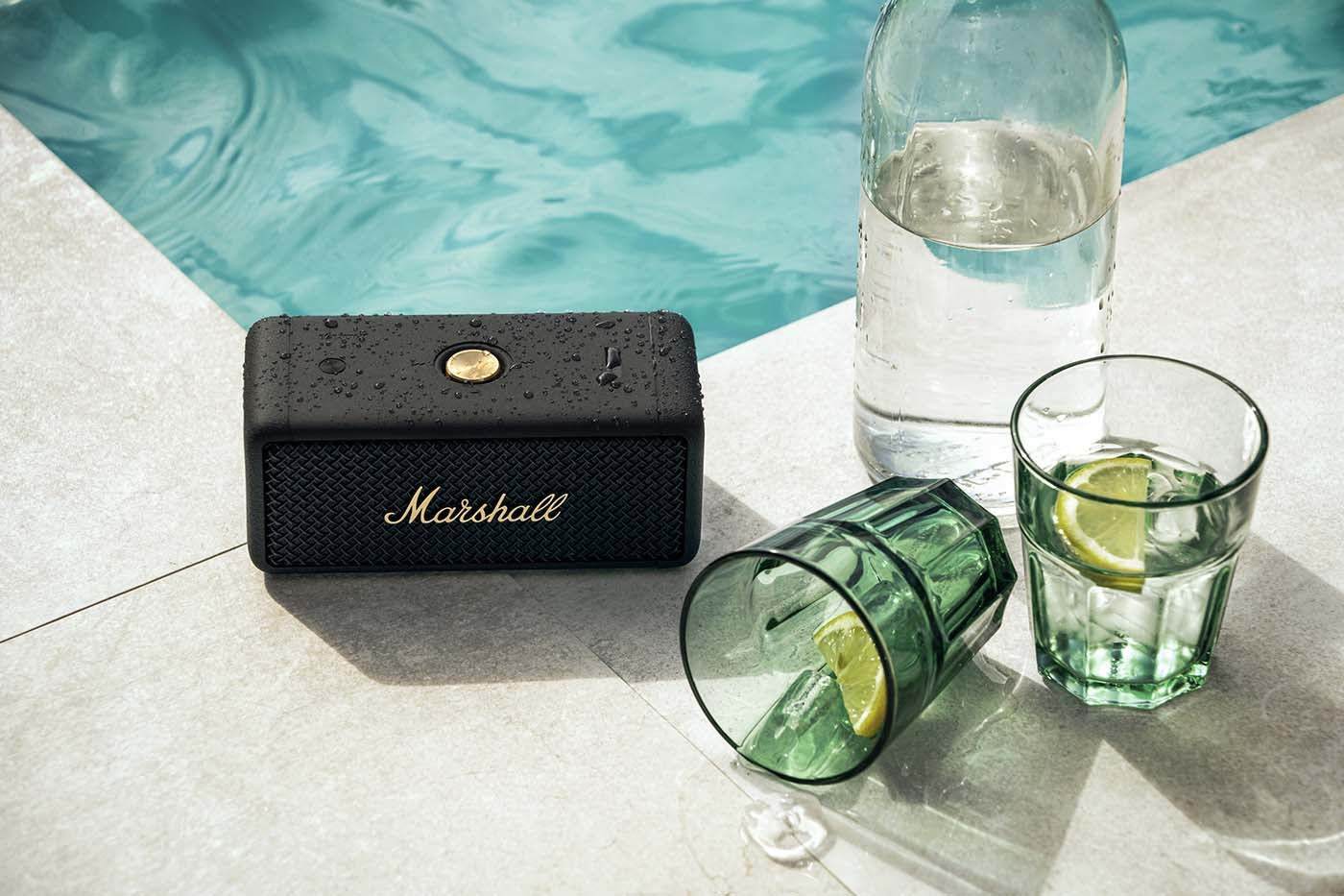 Parlante Marshall Emberton portable BT - Negro/Latón