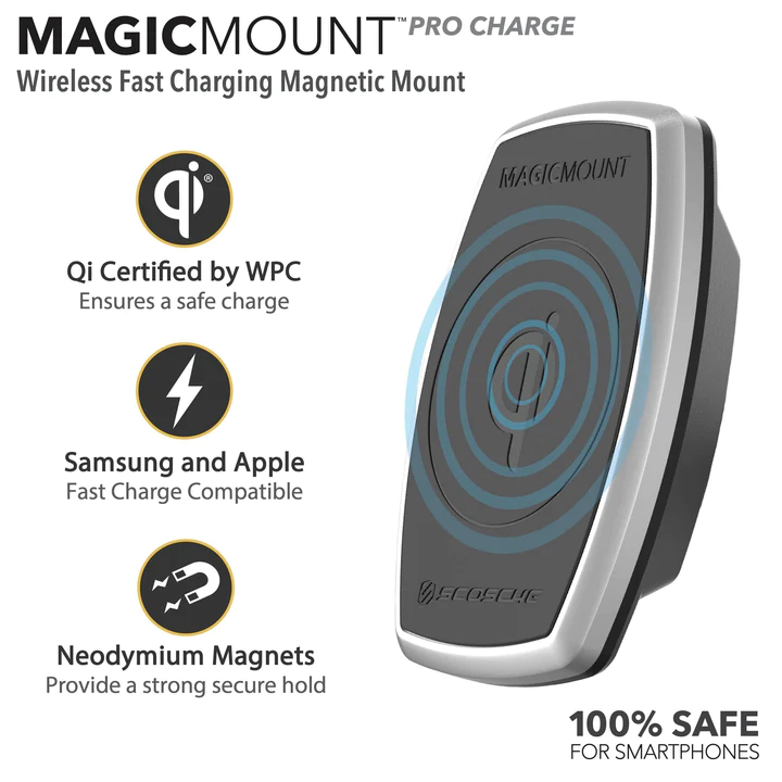 Cargador Inalámbrico magicmount pro de presidio mount (8/7/6s/6 plus)