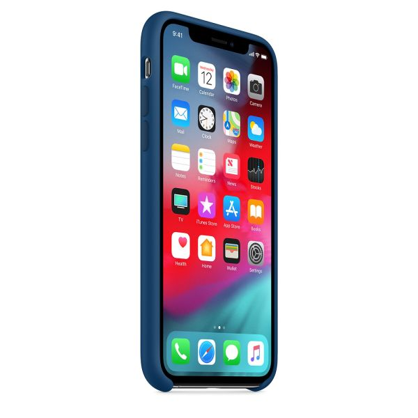Case de Silicona Apple Para iPhone XS - Azul Media Noche