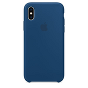 Case de Silicona Apple Para iPhone XS - Azul Media Noche