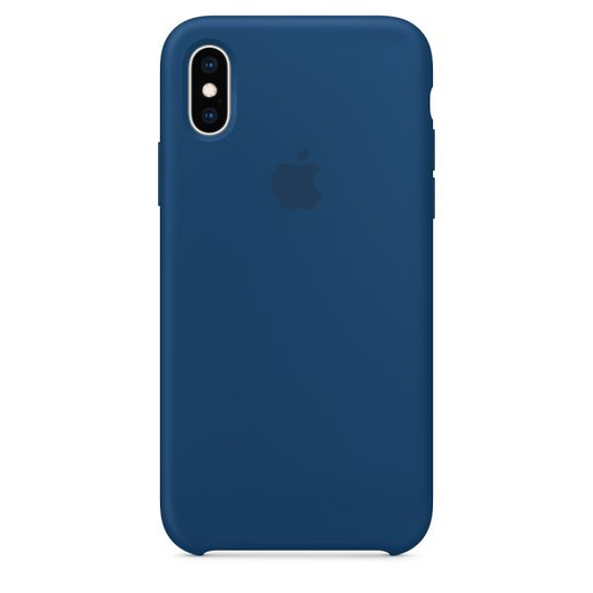 Case de Silicona Apple Para iPhone XS - Azul Media Noche
