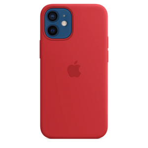 Case de silicona con MagSafe Para iPhone 12 mini - Rojo