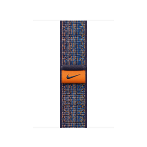 Correa loop deportiva Nike color Game Royal/naranja para caja de 41 mm