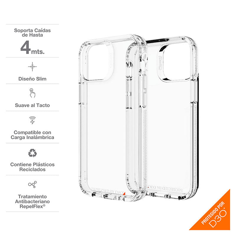 Case GEAR4 CRYSTAL PALACE Para iPhone 13 Pro Max -  Transparente