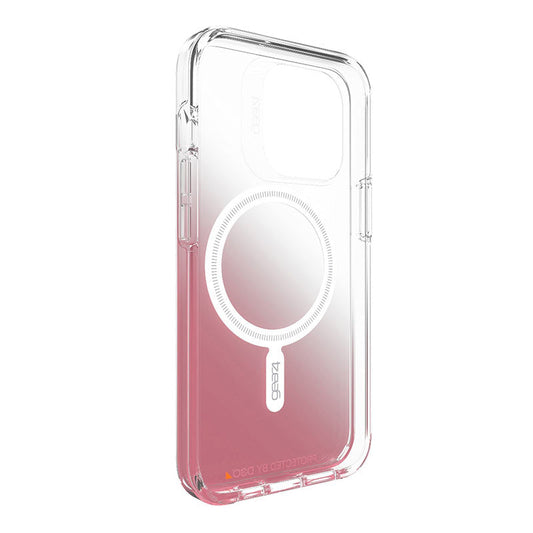 Case GEAR4 MILAN SNAP con MagSafe Para iPhone 13 - Transparente/rosa