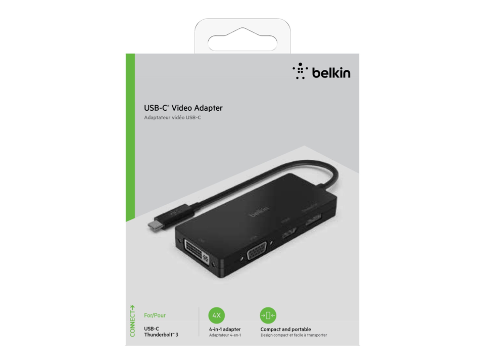 ADAPTADOR BELKIN USB-C A HDMI - VGA - DV