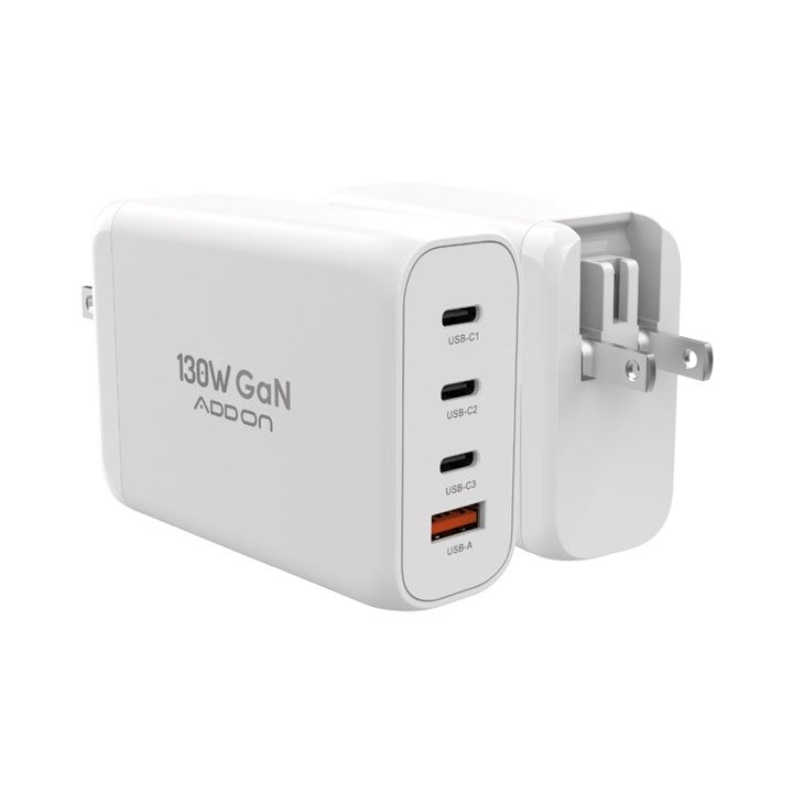 ADAPTADOR ADD ON DE PARED 130W GaN 4 PUERTOS