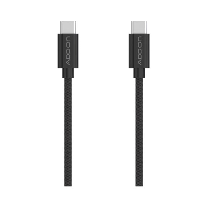 CABLE DE CARGA ADD ON USBC/USBC  2mt - BLACK