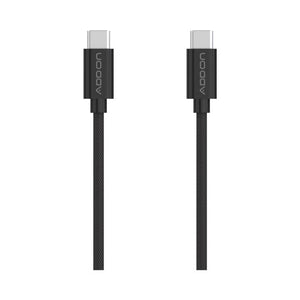 CABLE DE CARGA ADD ON USBC/USBC  2mt - BLACK