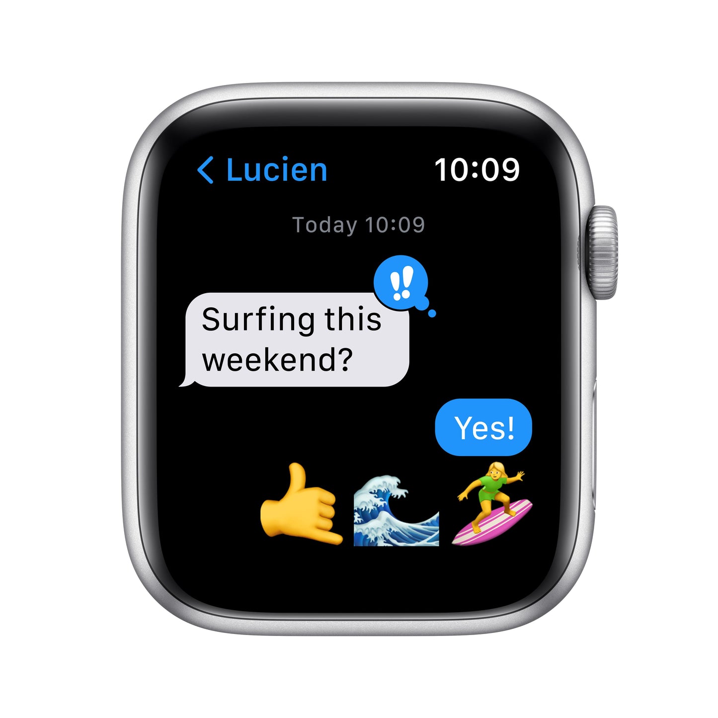 Apple Watch SE (GPS) - Caja de aluminio en plata de 44 mm - Correa deportiva en color abismo - Talla única