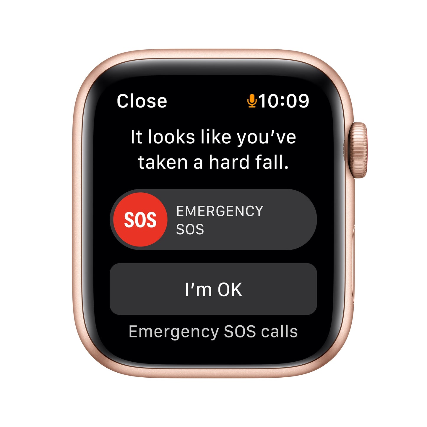 Apple Watch SE (GPS + Cellular) - Caja de aluminio en oro de 44 mm - Correa Loop deportiva en color maíz/blanco