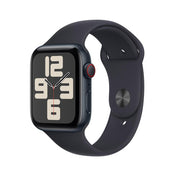 Apple Watch SE GPS + Cellular • Caja de aluminio color medianoche de 44 mm • Correa deportiva color medianoche - M/L