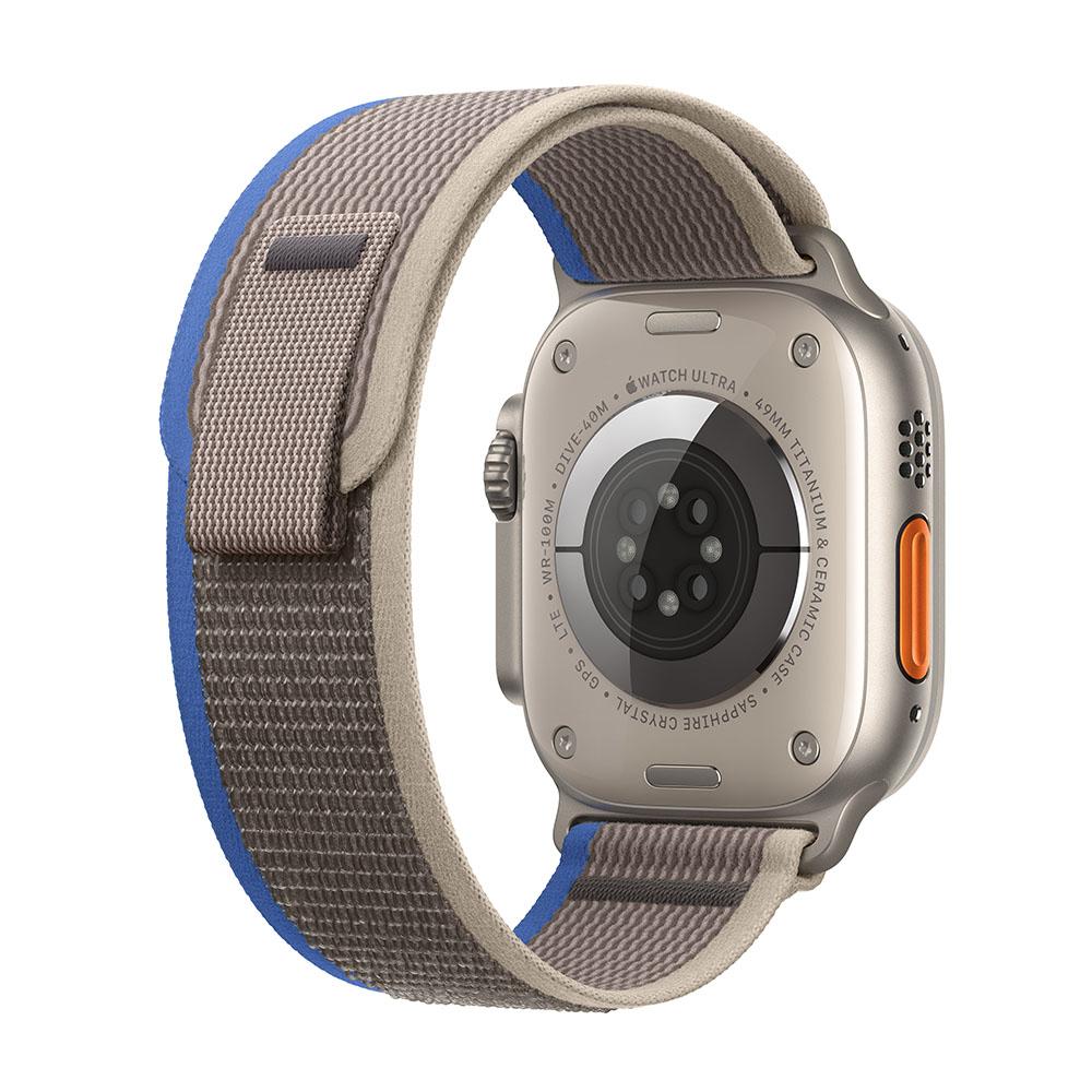 Apple Watch Ultra (GPS + Cellular) - Caja de titanio de 49 mm - Correa Loop Trail azul/gris - Talla S/M