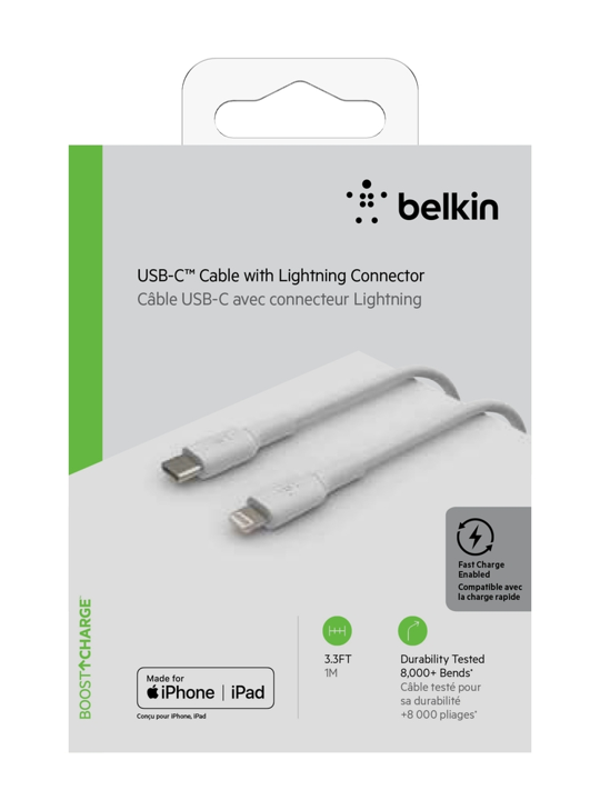 Cable Belkin USB-C a USB-C (1m) Trenzado - Negro