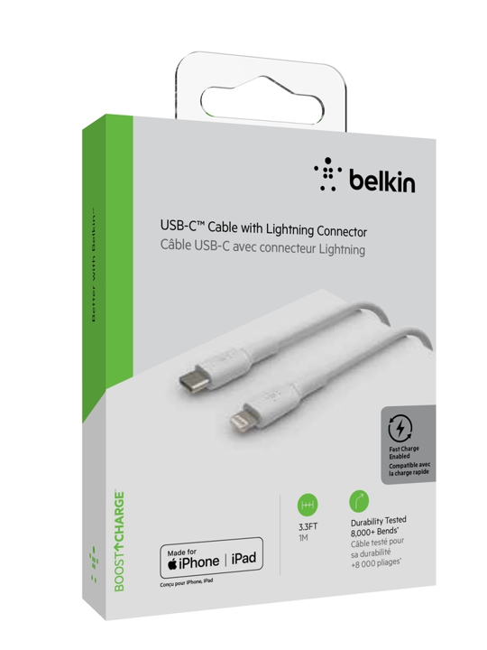 Cable Belkin USB-C a USB-C (1m) Trenzado - Negro
