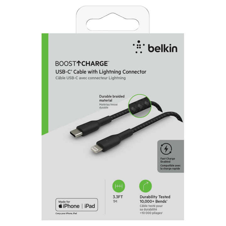 BELKIN CABLE BOOST CHARGE USB-C TO LIGHT