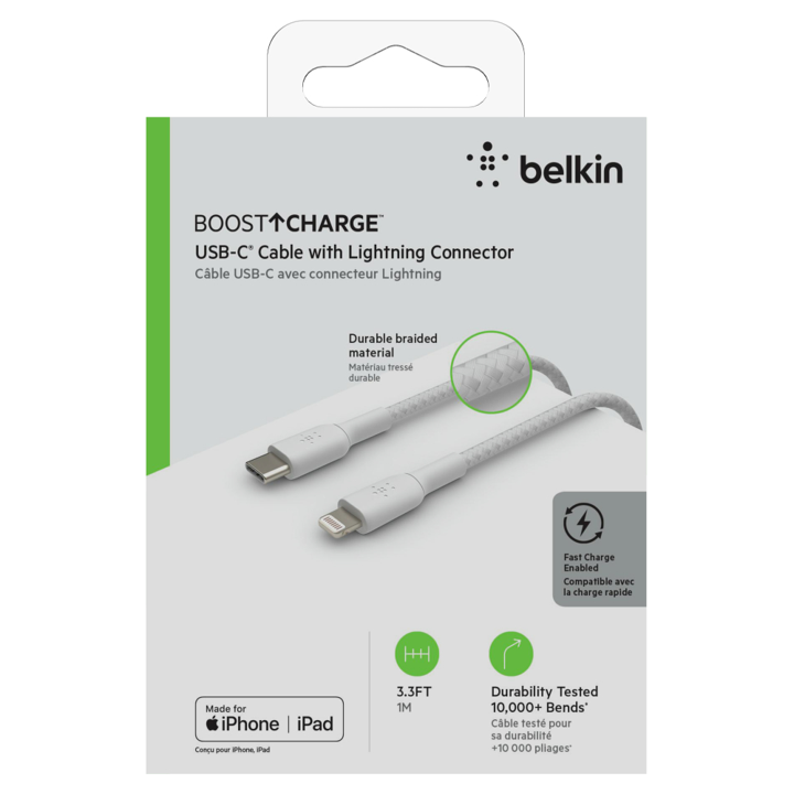 BELKIN CABLE BOOST CHARGE USB-C TO LIGHT