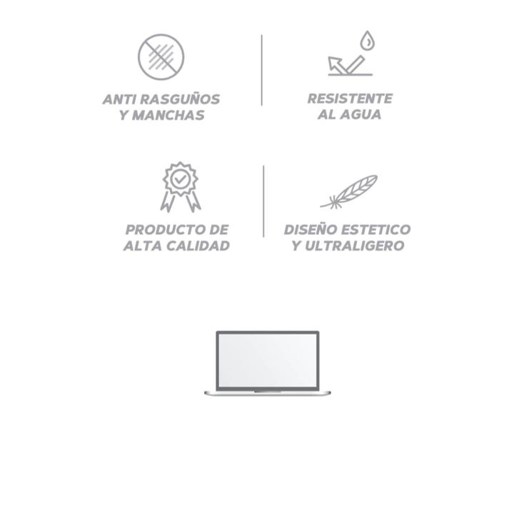 Carcasa Protectora E4U Para MacBook Air 13.3¨ - Negro Mate