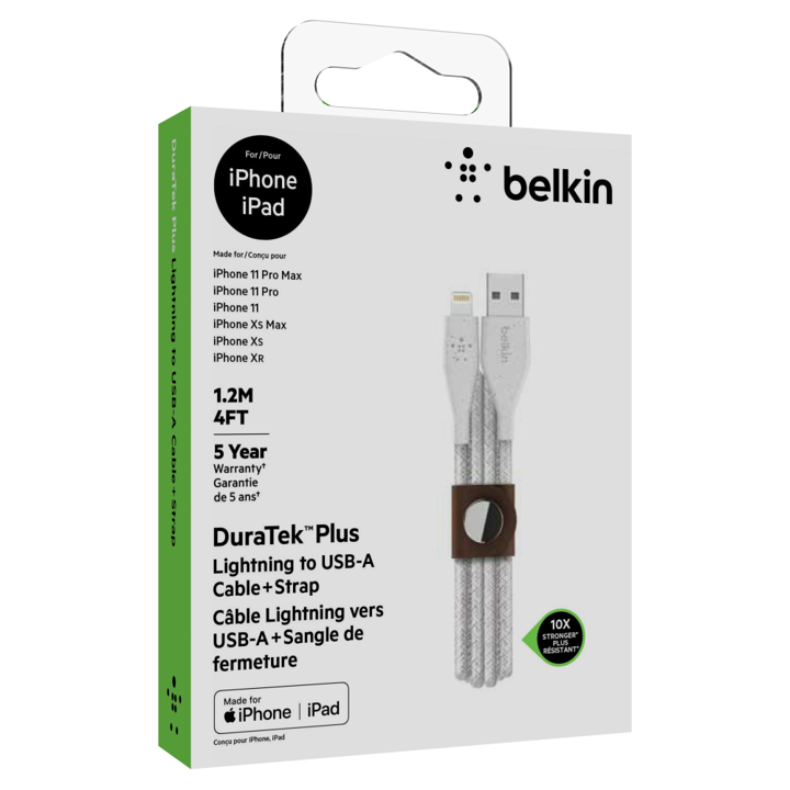 Cable Belkin USB-C a USB-C (1.2M) Duratek Plus - Negro