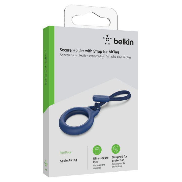 Llavero Belkin Correa De Seguridad Para AirTag - Negro