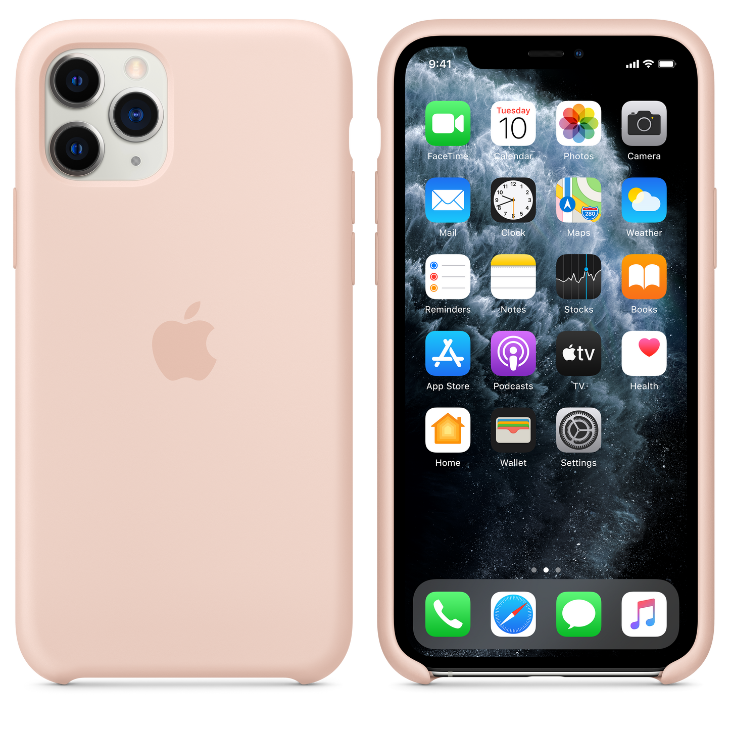 Case de silicona Para iPhone 11 Pro Rosa arena