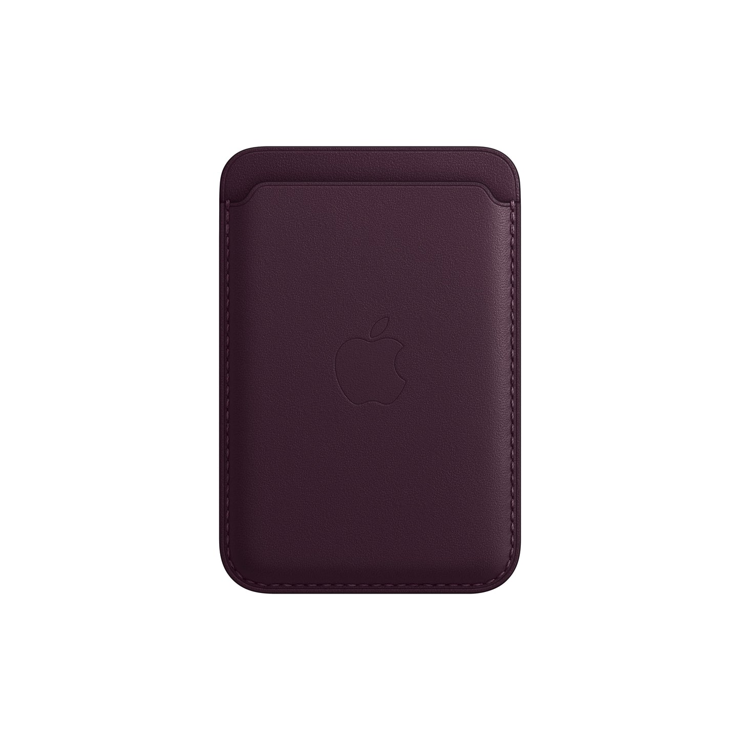 Cartera de piel con MagSafe para el iPhone -Cereza oscuro