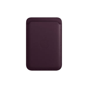 Cartera de piel con MagSafe para el iPhone -Cereza oscuro