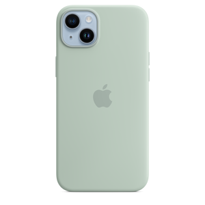 Funda de silicona con MagSafe para el iPhone 14 Plus - Suculenta