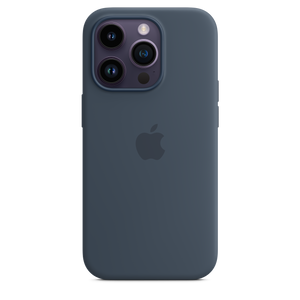 Funda de silicona con MagSafe para el iPhone 14 Pro - Azul tempestad