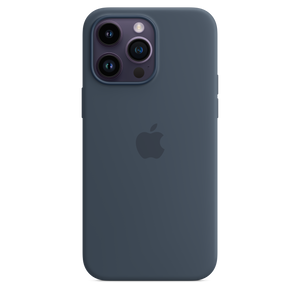 Funda de silicona con MagSafe para el iPhone 14 Pro Max - Azul tempestad