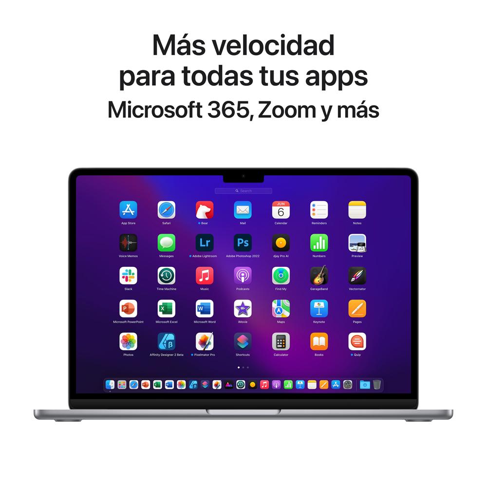 MacBook Air de 13 pulgadas: Chip M2 de Apple con CPU de ocho núcleos y GPU de diez núcleos, 512 GB SSD - Gris espacial