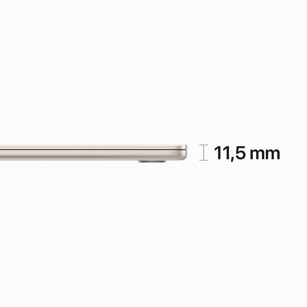 MacBook Air de 15 pulgadas: Chip M2 de Apple con CPU de ocho núcleos y GPU de diez núcleos, 512 GB SSD - Blanco estrella