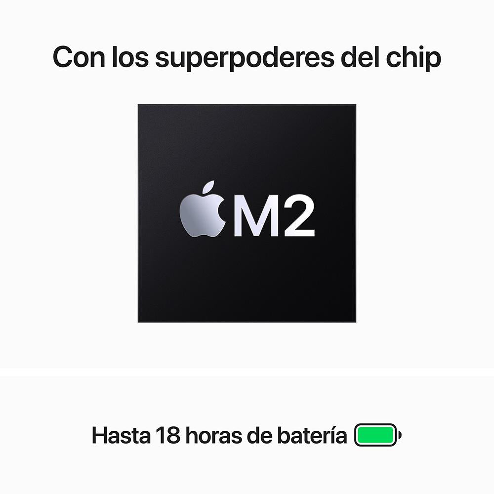 MacBook Air de 15 pulgadas: Chip M2 de Apple con CPU de ocho núcleos y GPU de diez núcleos, 512 GB SSD - Blanco estrella