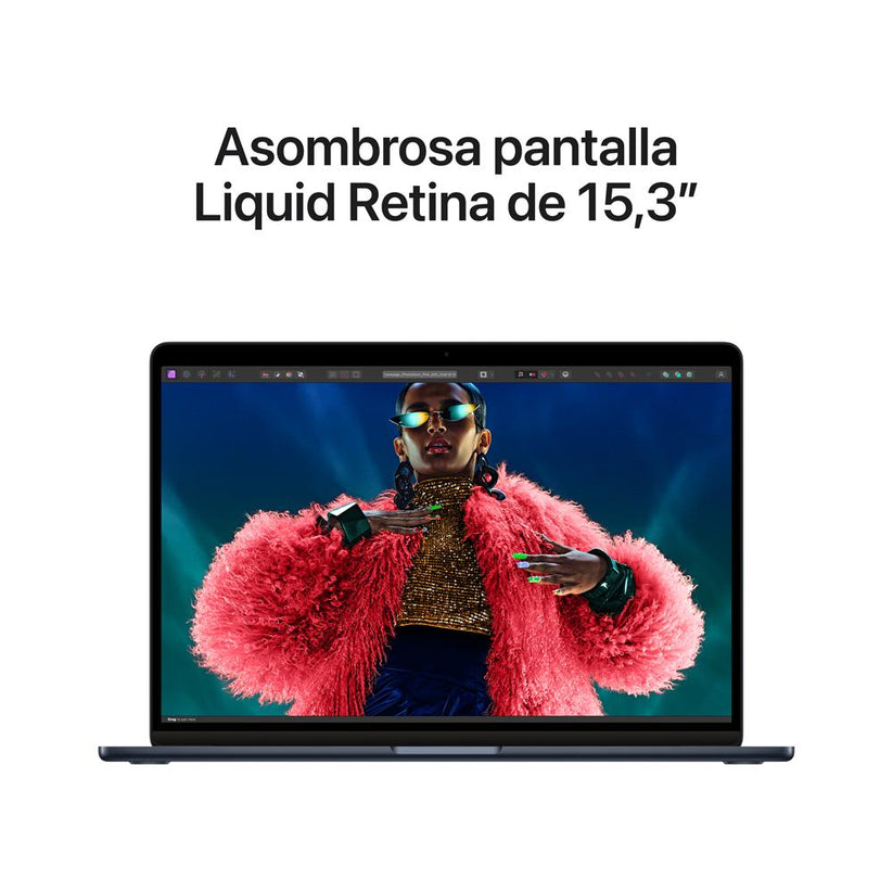 MacBook Air de 15 pulgadas: Chip M3 de Apple con CPU de 8 núcleos y GPU de 10 núcleos, 256 GB SSD - Azul medianoche