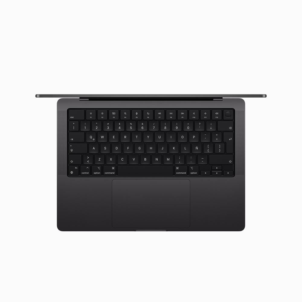 MacBook Pro de 14 pulgadas: Chip M3 Pro de Apple con CPU de 11 núcleos y GPU de 14 núcleos, 512 GB SSD - Negro espacial
