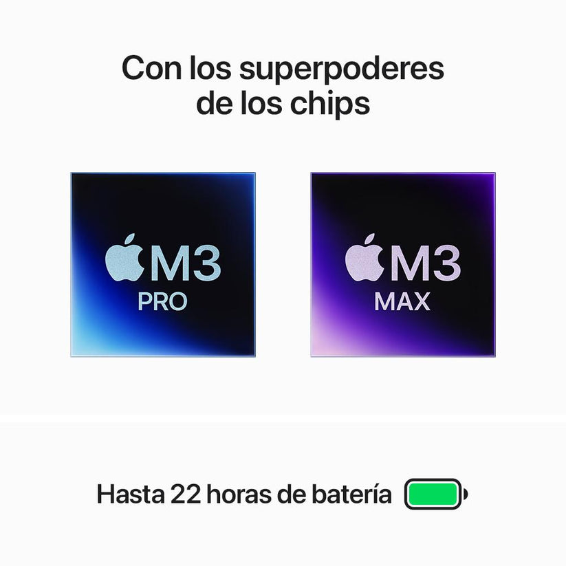 MacBook Pro de 16 pulgadas: Chip M3 Max de Apple con CPU de 14 núcleos y GPU de 30 núcleos, 1 TB SSD - Plata