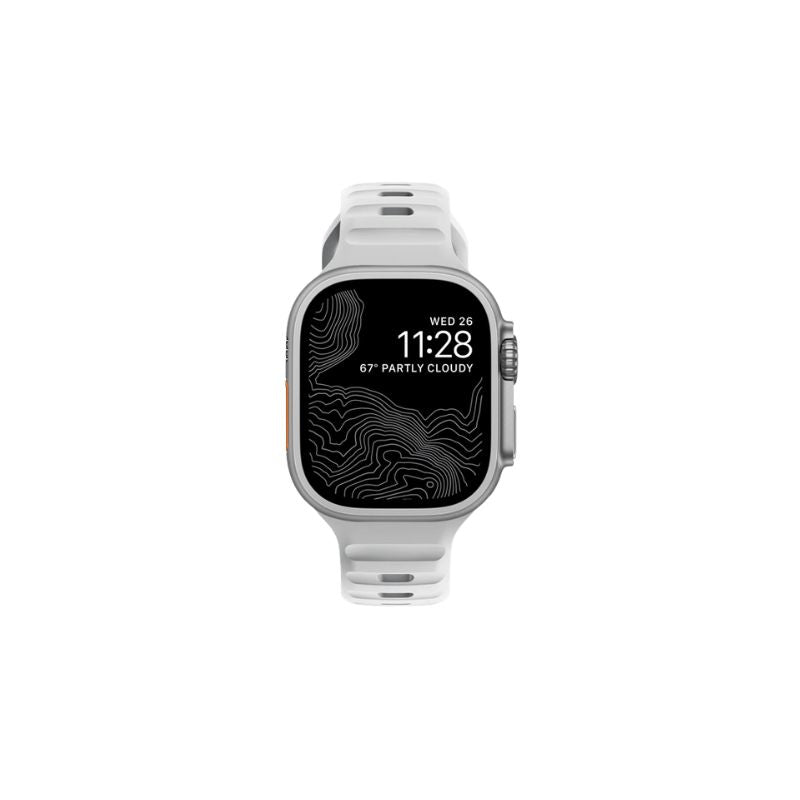 Banda Deportiva NOMAD Para Apple Watch e 45/44/42MM - Gris Lunar