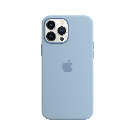 Estuche de silicona con MagSafe para el iPhone 13 Pro Max - Azul niebla