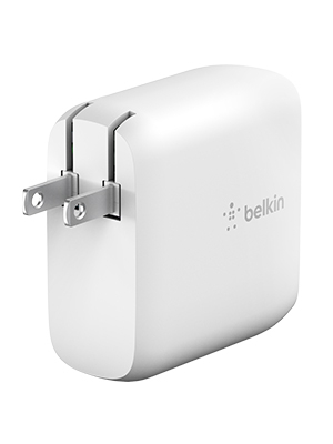 Cargador de Pared Dual USB-C PD GAN 68W - Blanco