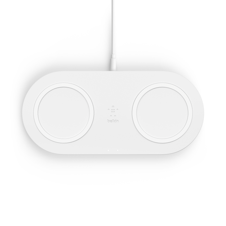 Base de Carga Inalámbrica Belkin dual Qi 10w Blanco