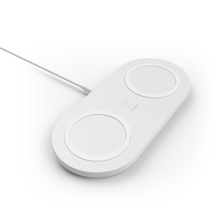 Base de Carga Inalámbrica Belkin dual Qi 10w Blanco