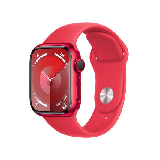 Apple Watch Series 9 GPS + Cellular • Caja de aluminio (PRODUCT)RED de 41 mm • Correa deportiva (PRODUCT)RED - S/M