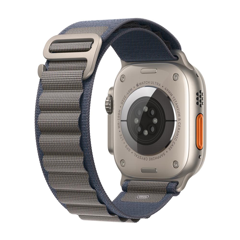 Apple Watch Ultra 2 GPS + Cellular • Caja de titanio de 49 mm • Correa Alpine azul - M