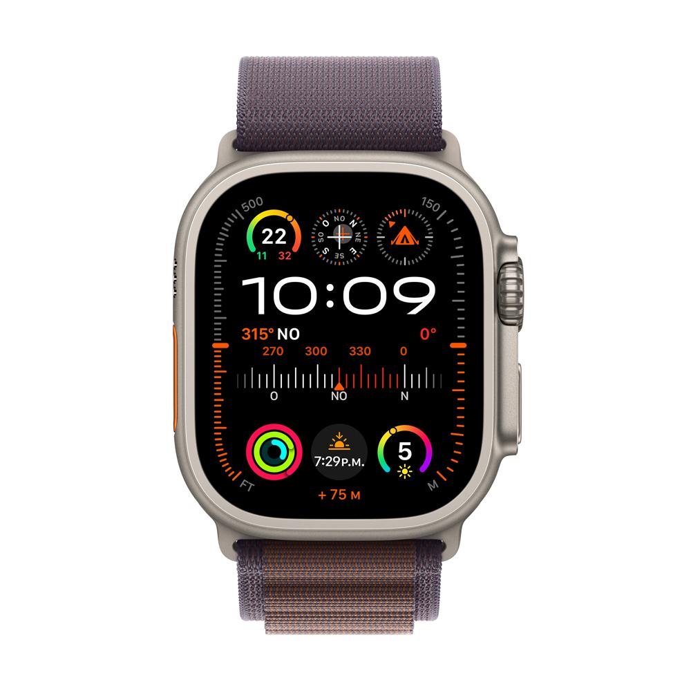 Apple Watch Ultra 2 GPS + Cellular • Caja de titanio de 49 mm • Correa Alpine índigo - M